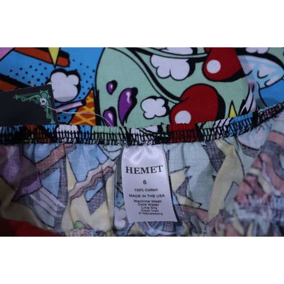 Toddler Girls 6 Custom Diner Popcorn Comic Book Pop Art Style Dress - Picture 2 of 5